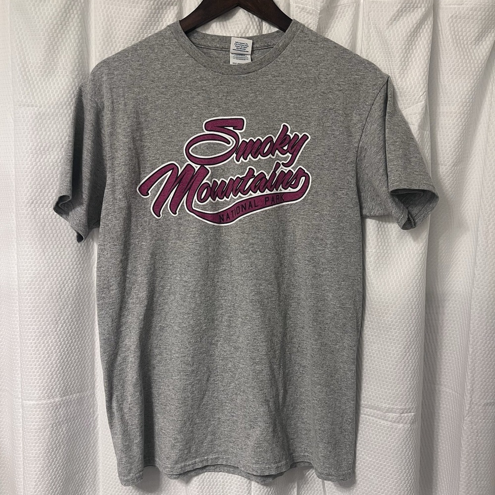 Smoky Mountains‎ Natnl Park Tee Travel Shirt SS Medium Champion Brand EXCELLENT